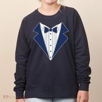 Navy Tux Tuxedo Women's Sweatshirt thumb 0