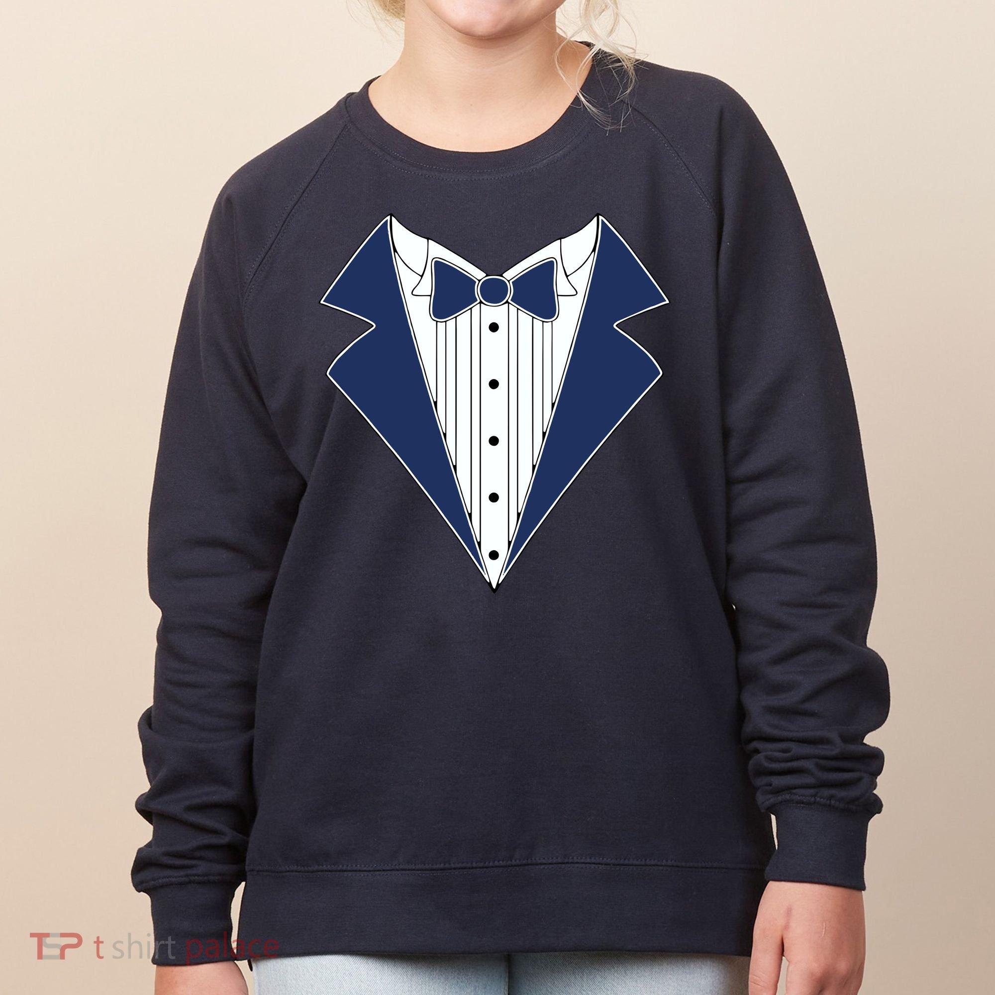 Navy Tux Tuxedo Women's Sweatshirt