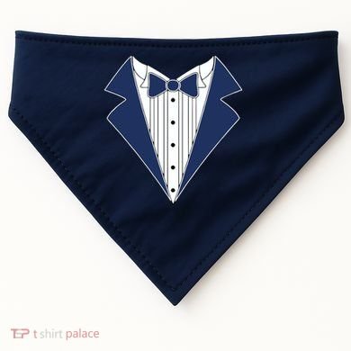 Navy Tux Tuxedo USA-Made Doggie Bandana