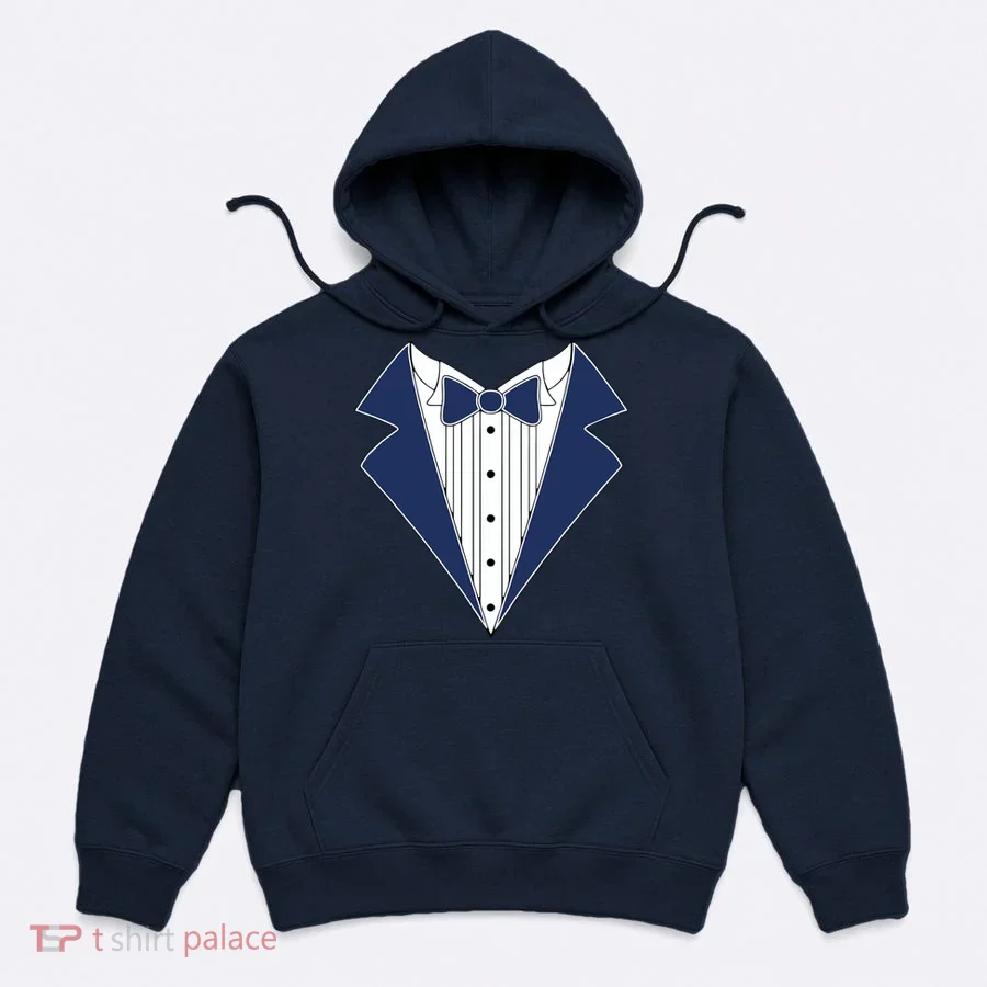 Navy Tux Tuxedo Hoodie