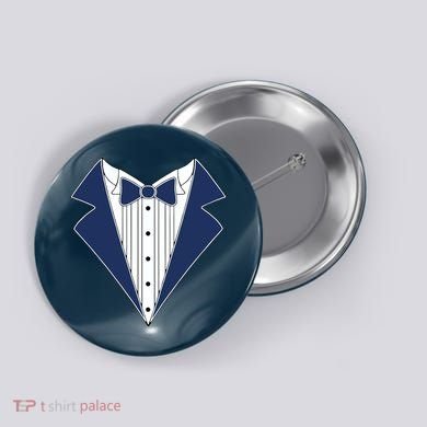 Navy Tux Tuxedo Button