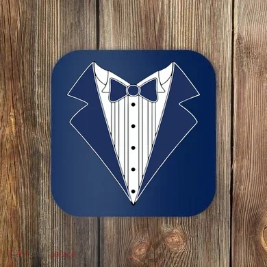 Navy Tux Tuxedo Coaster