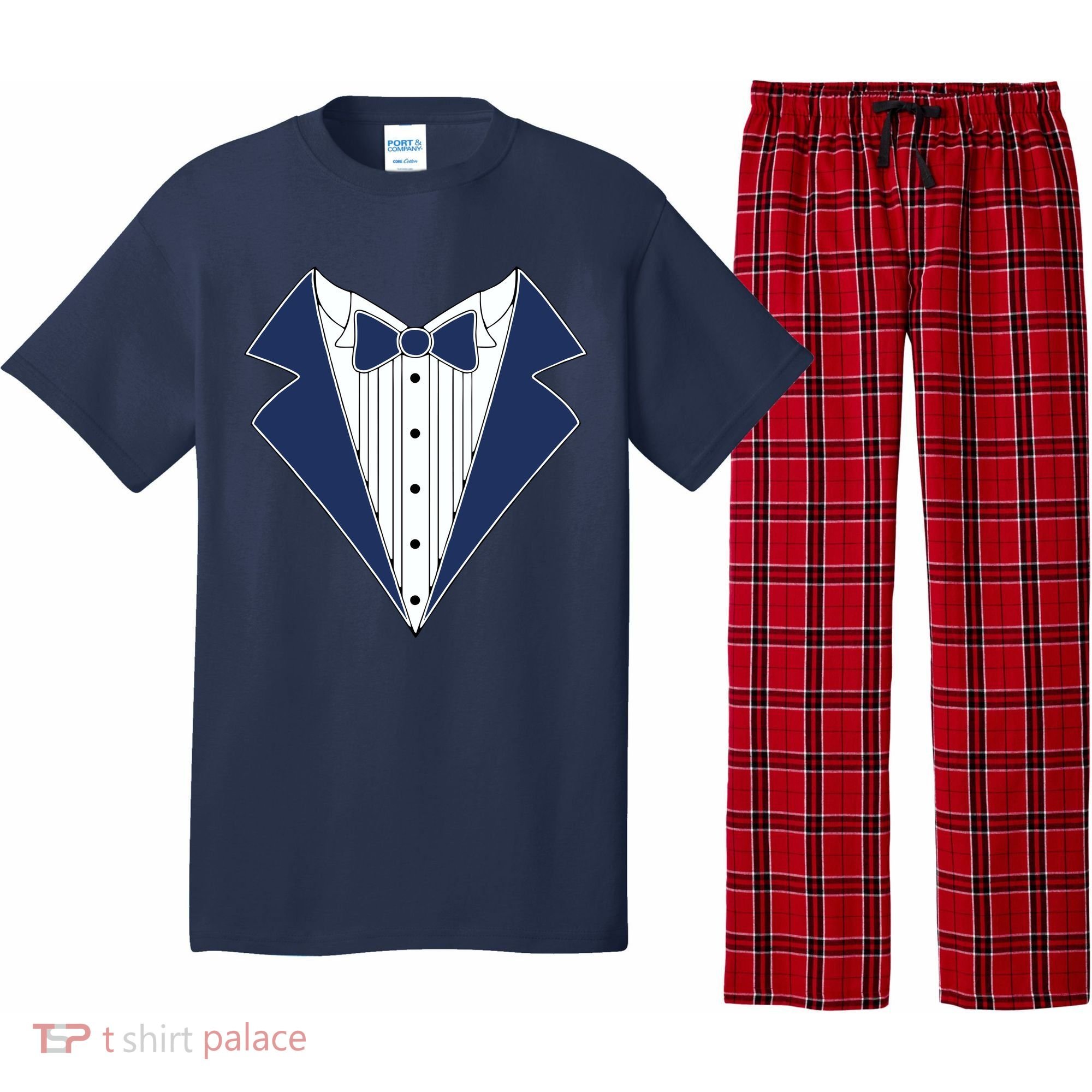 Navy Tux Tuxedo Pajama Set