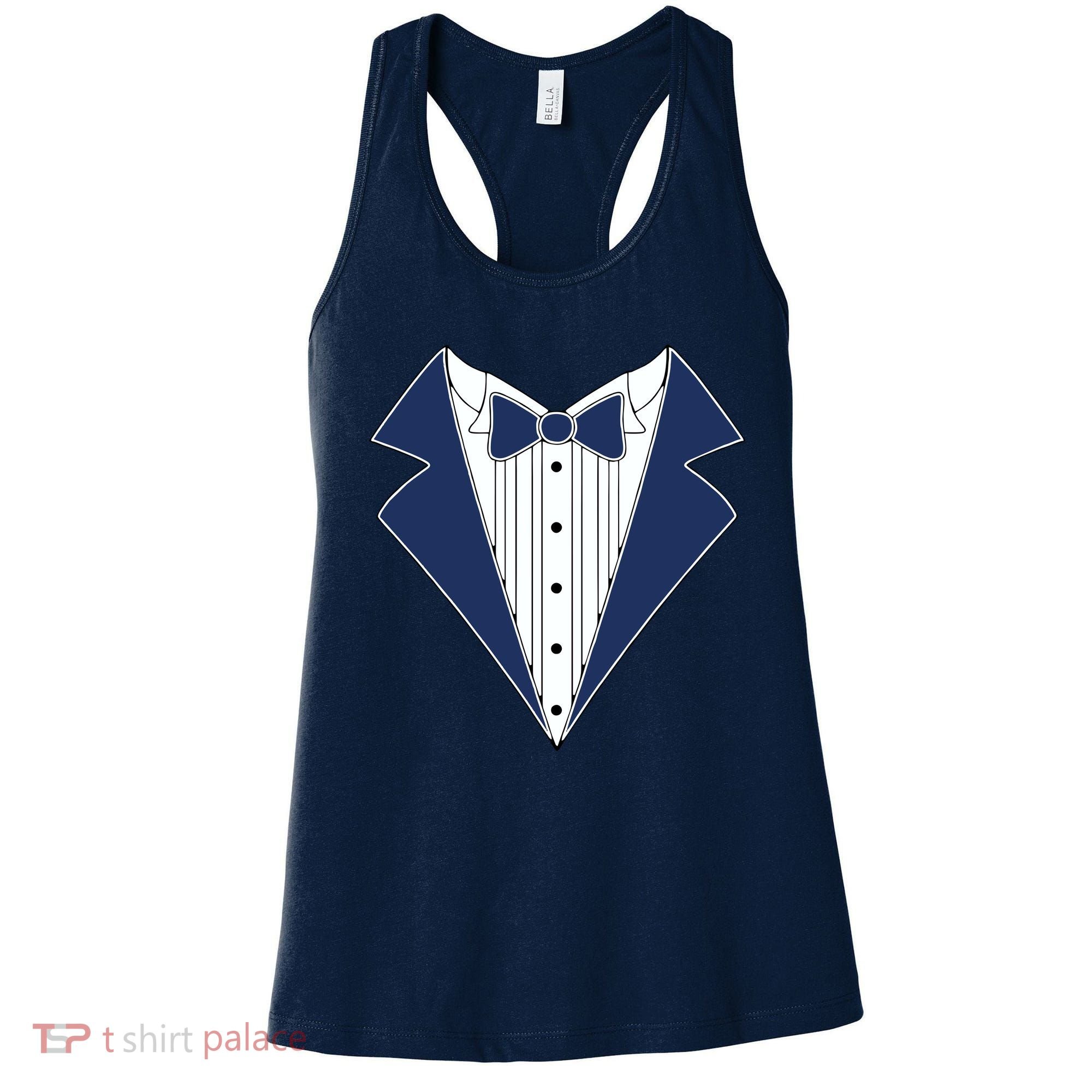 Navy Tux Tuxedo Women's Tank Top