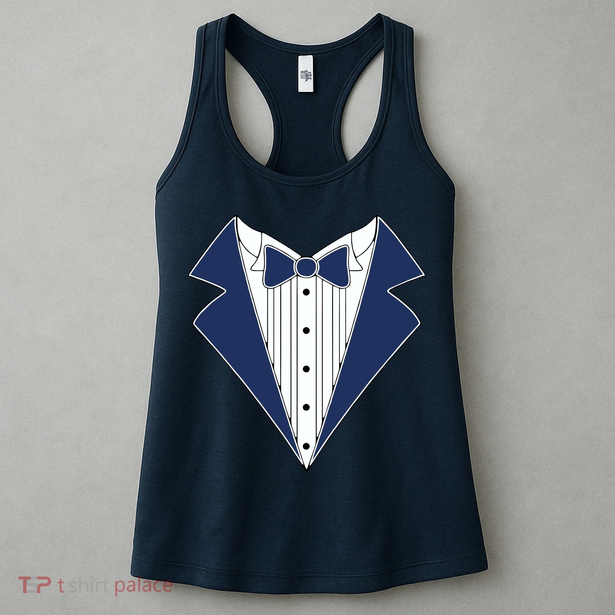 Navy Tux Tuxedo Women's Tank Top