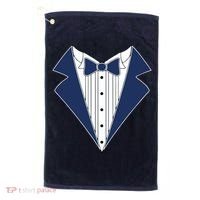 Navy Tux Tuxedo Golf Towel thumb 0