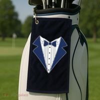 Navy Tux Tuxedo Golf Towel thumb 2