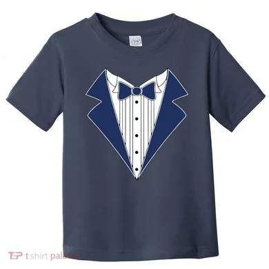 Navy Tux Tuxedo Toddler T-Shirt
