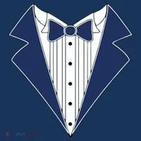 Navy Tux Tuxedo Women's Long Sleeve Shirt thumb 2
