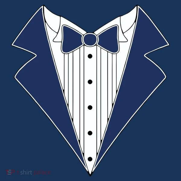 Navy Tux Tuxedo Women's Long Sleeve Shirt