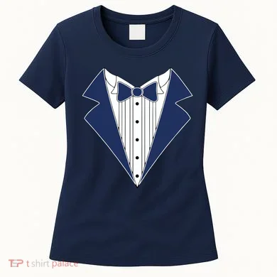 Navy Tux Tuxedo Women's T-Shirt