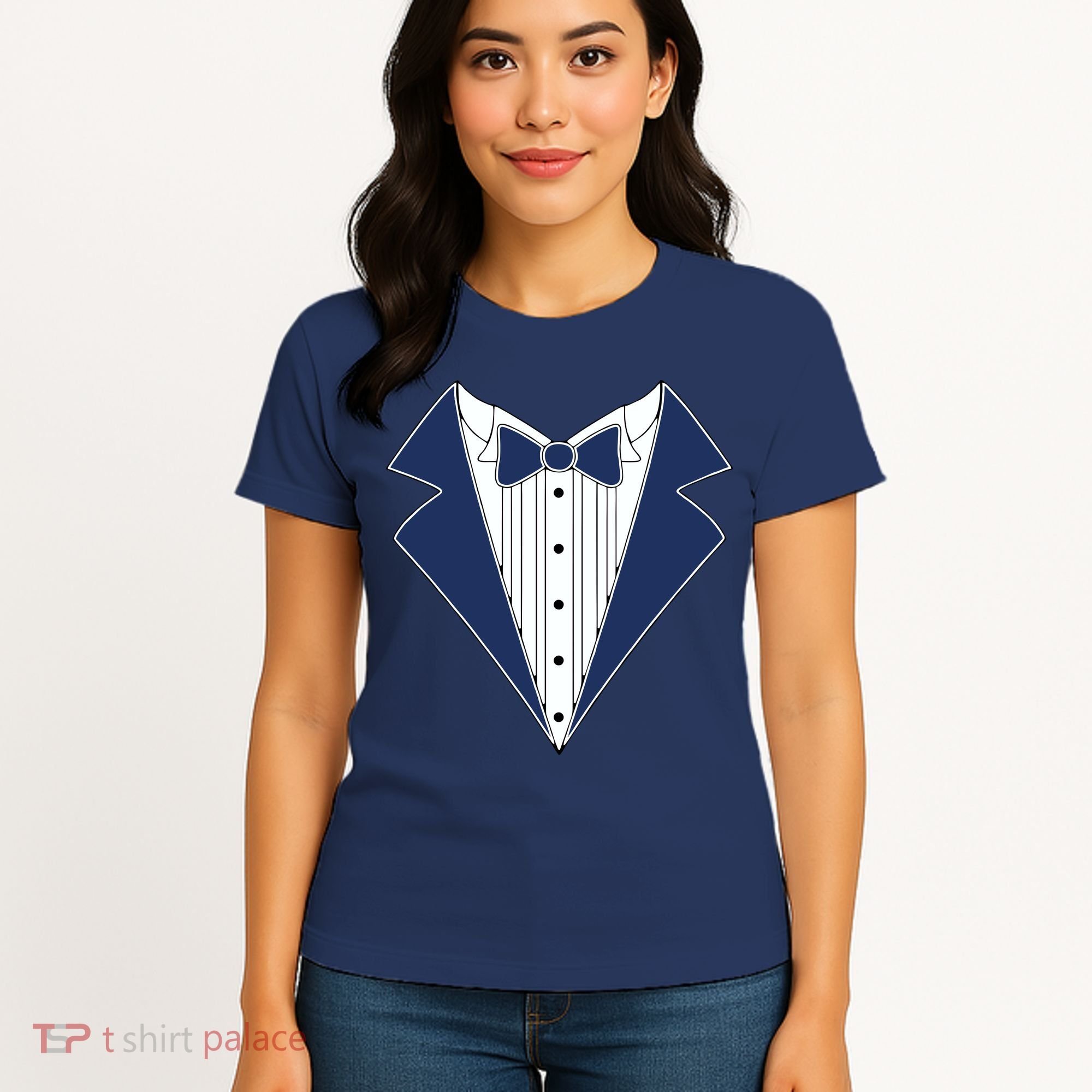 Navy Tux Tuxedo Women's T-Shirt