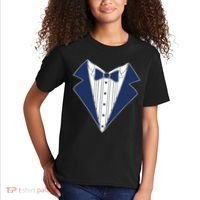 Navy Tux Tuxedo Kids T-Shirt thumb 2
