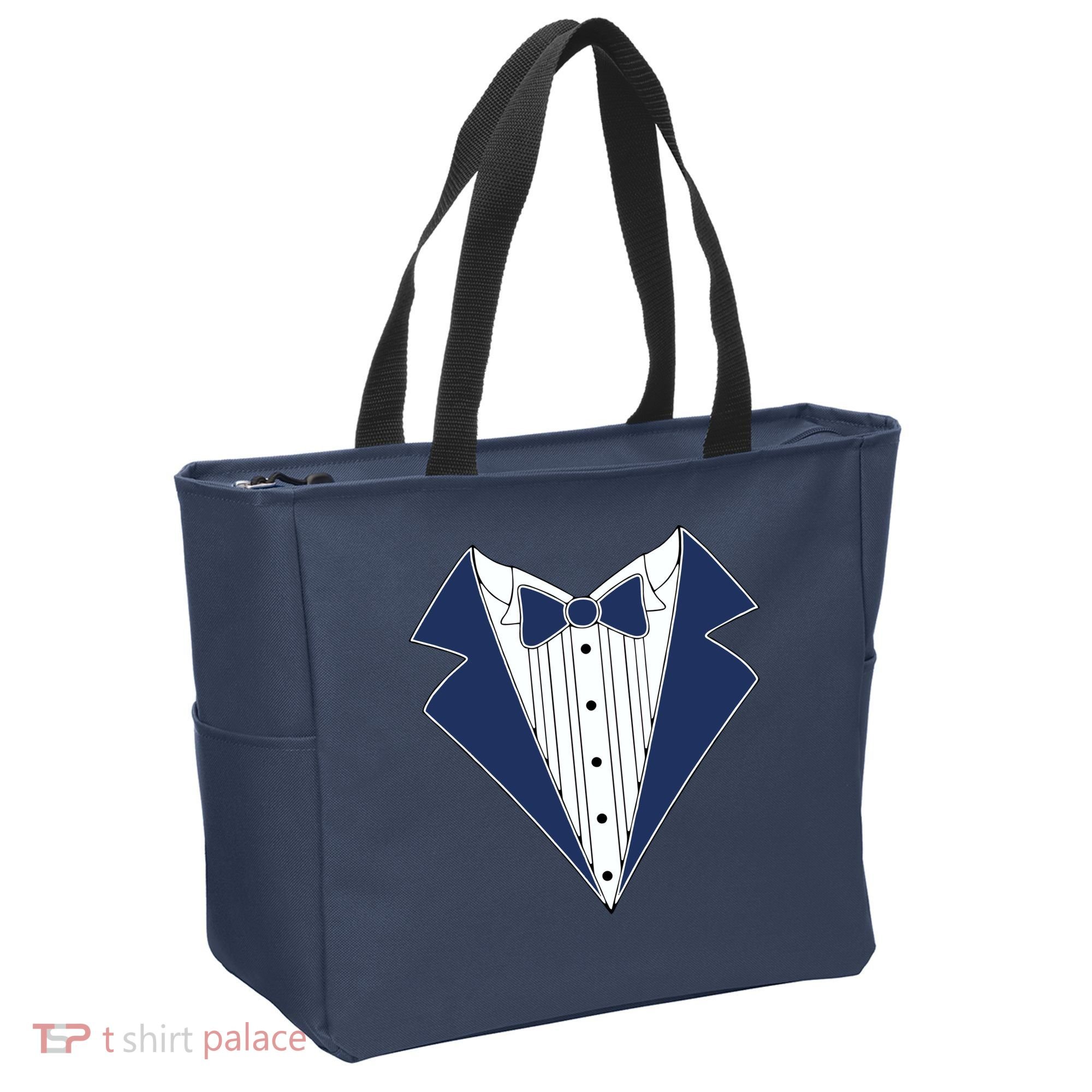 Navy Tux Tuxedo Tote Bag