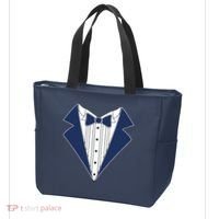 Navy Tux Tuxedo Tote Bag thumb 3
