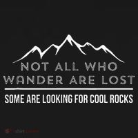 Not All Who Wander Are Lost Some Are Looking For Cool Rocks Women's Hoodie thumb 2