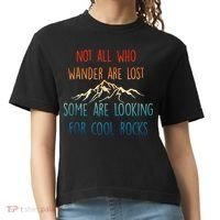 Not All Who Wander Are Lost Some Are Looking For Cool Rocks Comfort Colors Boxy T-Shirt thumb 0