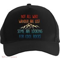 Not All Who Wander Are Lost Some Are Looking For Cool Rocks Five-Panel Snapback Cap thumb 0