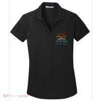 Not All Who Wander Are Lost Some Are Looking For Cool Rocks Women's Dry Zone Grid Polo thumb 0