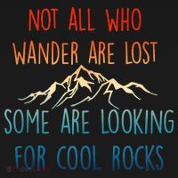 Not All Who Wander Are Lost Some Are Looking For Cool Rocks Women's Hoodie thumb 2
