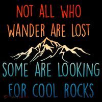 Not All Who Wander Are Lost Some Are Looking For Cool Rocks Kids Colorblock Raglan Jersey thumb 2