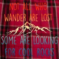 Not All Who Wander Are Lost Some Are Looking For Cool Rocks Men's Flannel Plaid Pajama Pants thumb 2