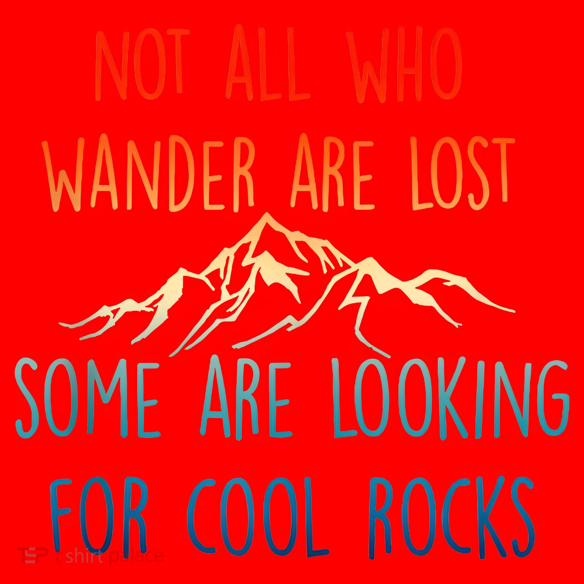 Not All Who Wander Are Lost Some Are Looking For Cool Rocks Santa Hat