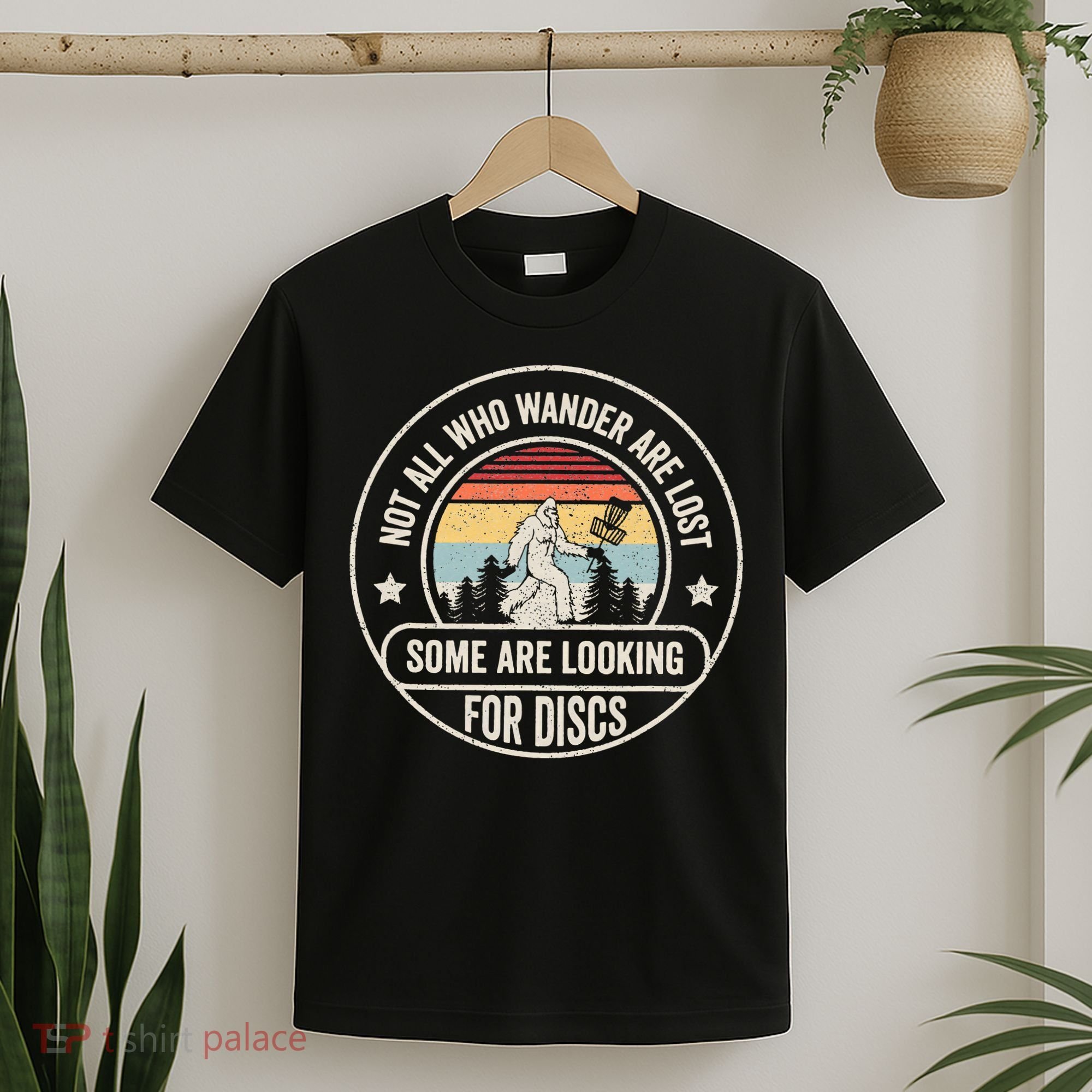 Not All Who Wander Are Lost Disc Golf Father's Day T-Shirt