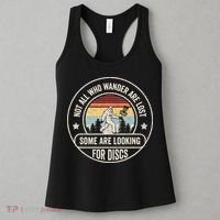 Not All Who Wander Are Lost Disc Golf Father's Day Women's Tank Top thumb 3