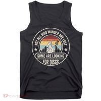 Not All Who Wander Are Lost Disc Golf Father's Day Tank Top thumb 0