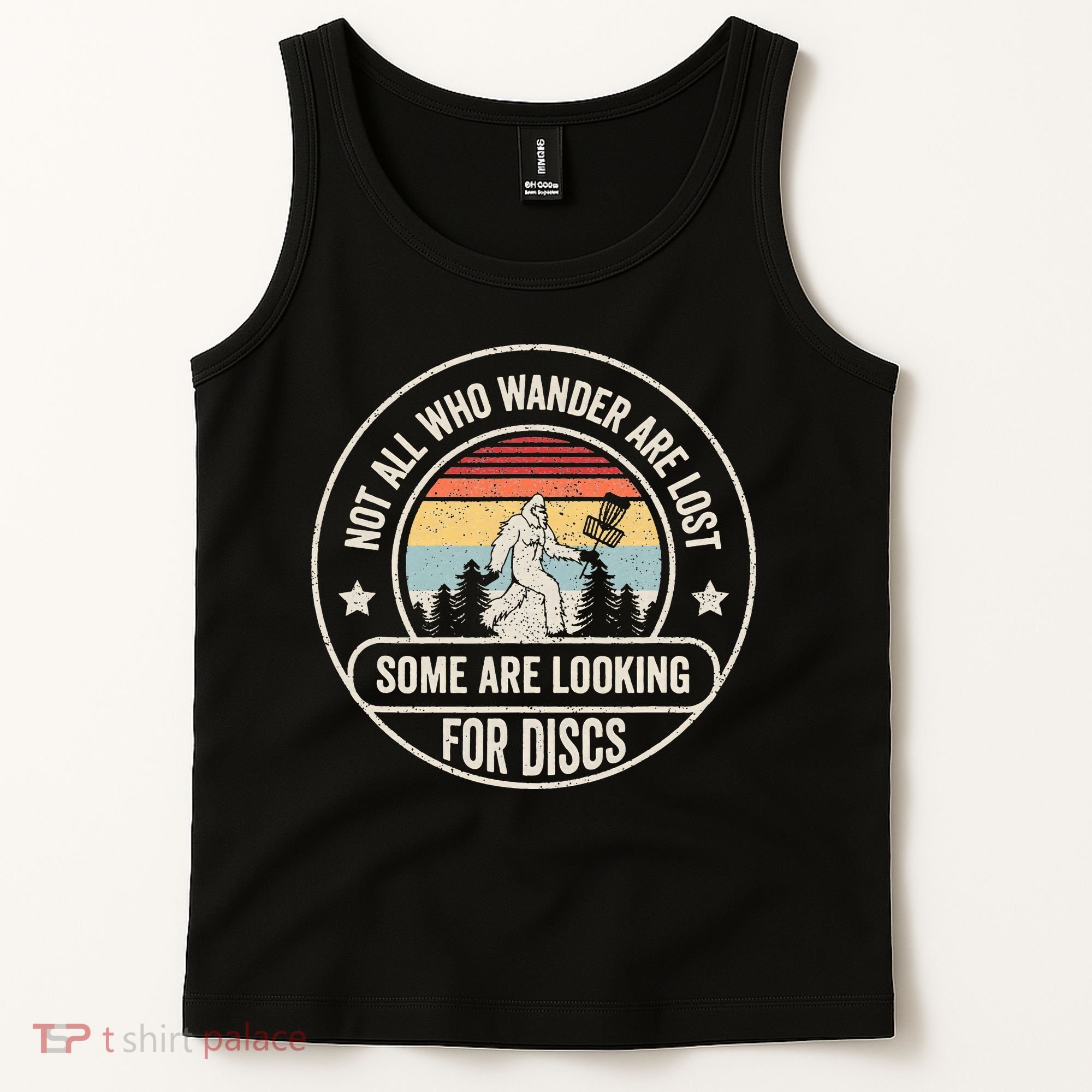 Not All Who Wander Are Lost Disc Golf Father's Day Tank Top