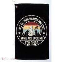 Not All Who Wander Are Lost Disc Golf Father's Day Golf Towel thumb 0