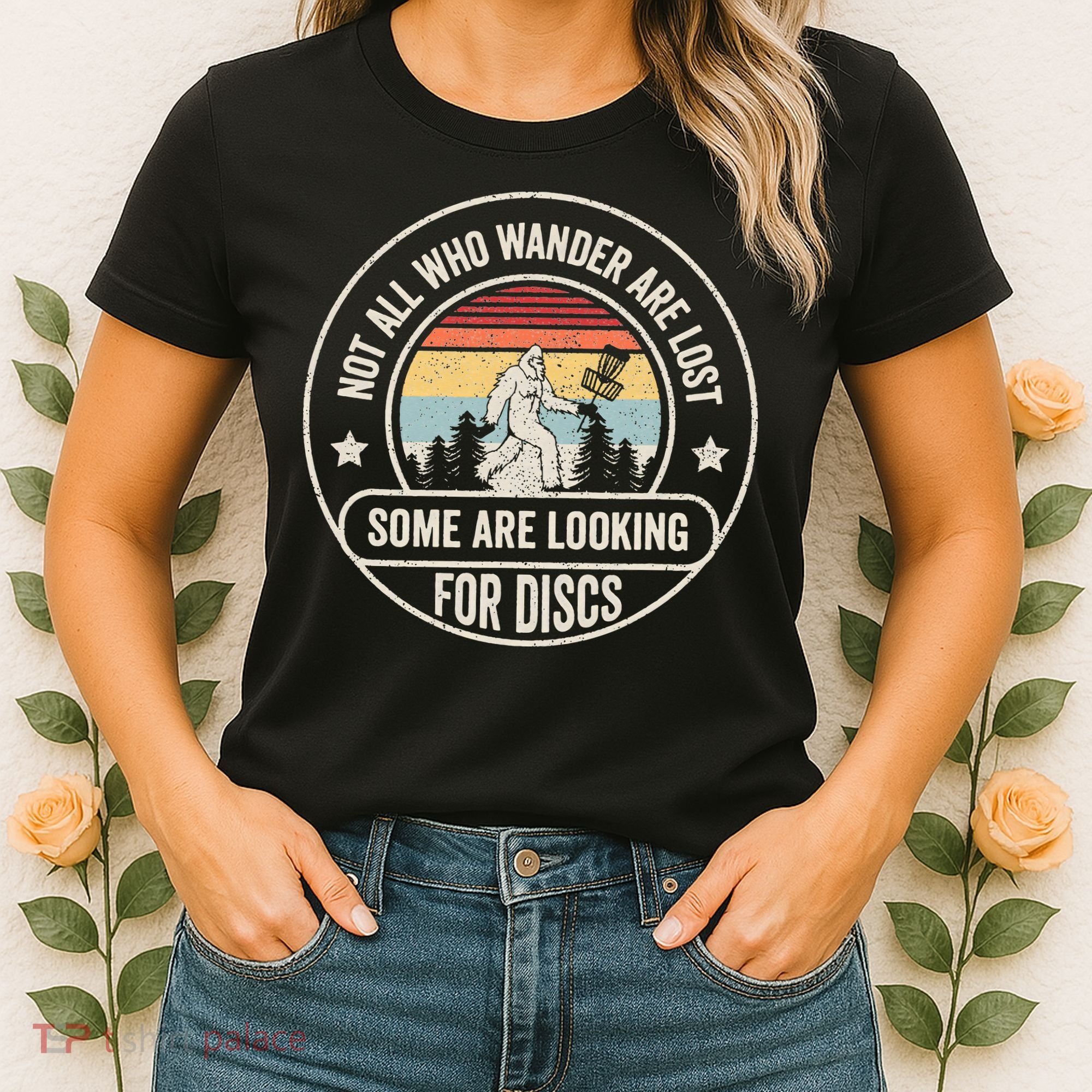 Not All Who Wander Are Lost Disc Golf Father's Day Women's T-Shirt