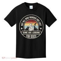 Not All Who Wander Are Lost Disc Golf Father's Day Kids T-Shirt thumb 0