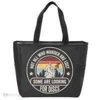 Not All Who Wander Are Lost Disc Golf Father's Day Tote Bag thumb 0