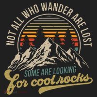 Not All Who Wander Are Lost Some Are Looking For Cool Rocks Beanie thumb 2