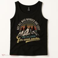 Not All Who Wander Are Lost Some Are Looking For Cool Rocks Tank Top thumb 2