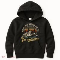 Not All Who Wander Are Lost Some Are Looking For Cool Rocks Kids Hoodie thumb 0