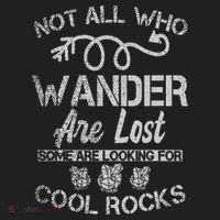Not All Who Wander Are Lost Some Are Looking For Cool Rocks Beanie thumb 2