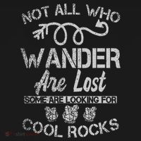 Not All Who Wander Are Lost Some Are Looking For Cool Rocks Women's Hoodie thumb 2