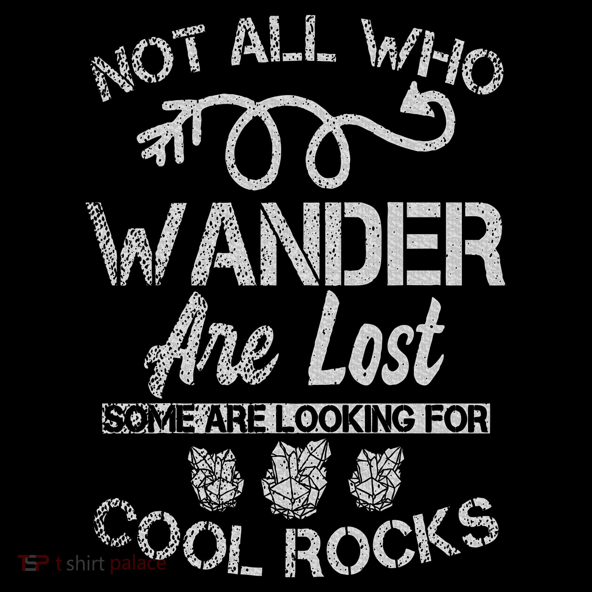 Not All Who Wander Are Lost Some Are Looking For Cool Rocks Women's Hoodie