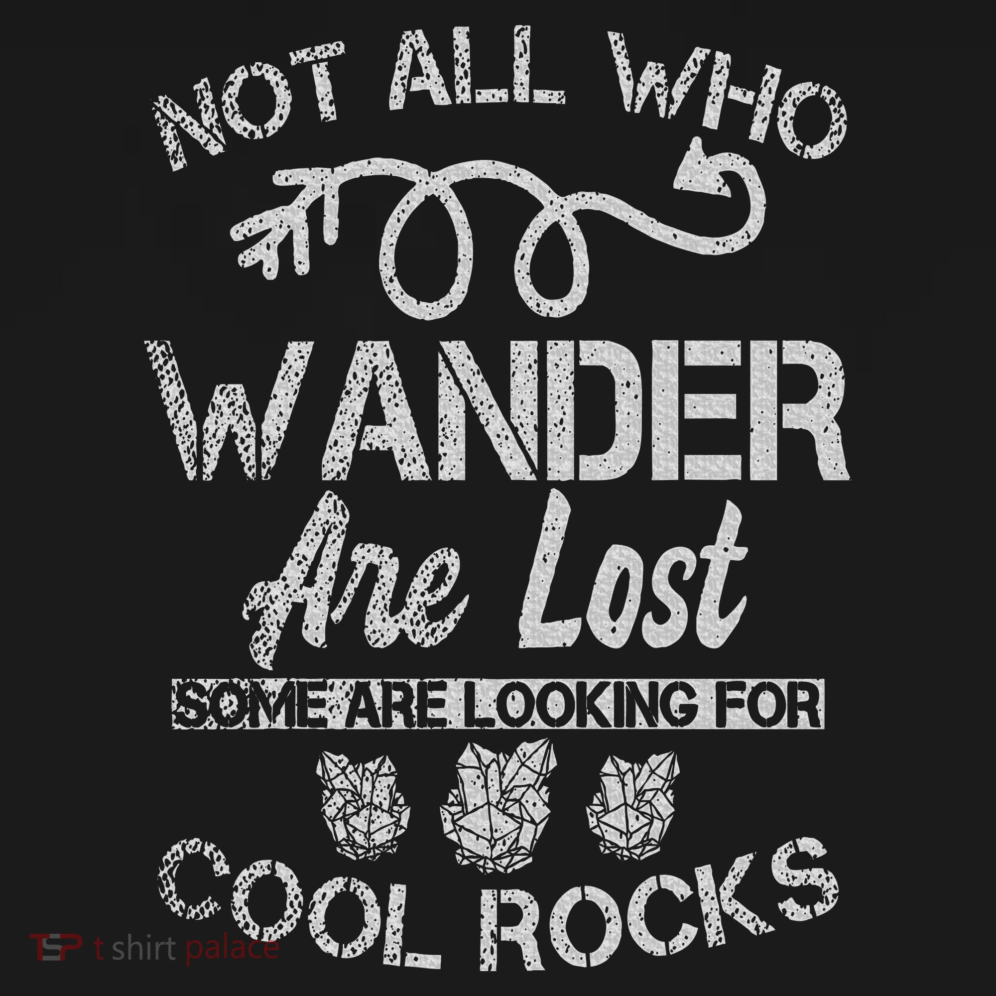 Not All Who Wander Are Lost Some Are Looking For Cool Rocks Women's Tank Top