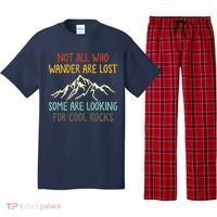 Not All Who Wander Are Lost Some Are Looking For Cool Rocks Pajama Set thumb 0