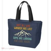Not All Who Wander Are Lost Some Are Looking For Cool Rocks Tote Bag thumb 3