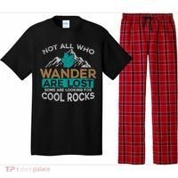 Not All Who Wander Are Lost Some Are Looking For Cool Rocks Pajama Set thumb 0