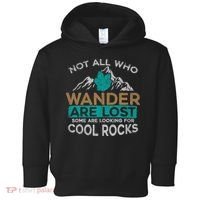 Not All Who Wander Are Lost Some Are Looking For Cool Rocks Toddler Hoodie thumb 0
