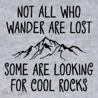 Not All Who Wander Are Lost Some Are Looking For Cool Rocks Women's Sweatshirt thumb 2