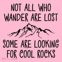 Not All Who Wander Are Lost Some Are Looking For Cool Rocks Coaster thumb 2