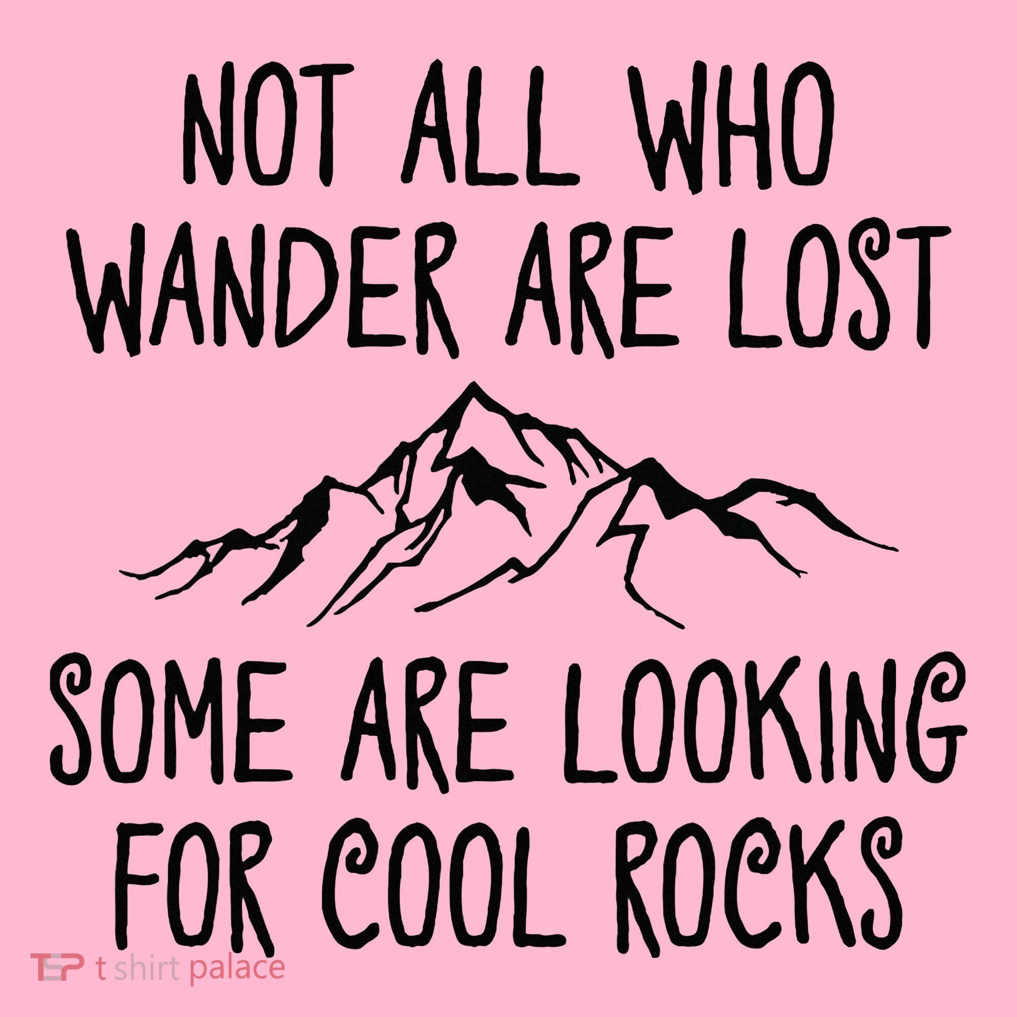 Not All Who Wander Are Lost Some Are Looking For Cool Rocks Coaster