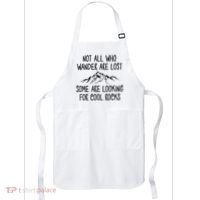 Not All Who Wander Are Lost Some Are Looking For Cool Rocks Apron thumb 0